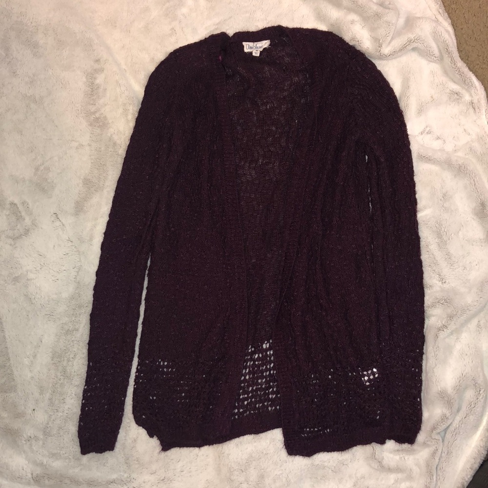 Dark purple cardigan
